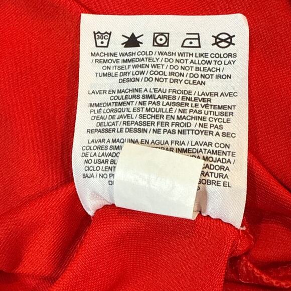 Nike Golf Red Standard Fit Polo Shirt Large Dri Fit Performance Embroidered Logo - Picture 5 of 9